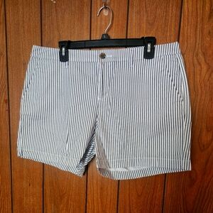 Blue & White Striped Old Navy Shorts Size 12